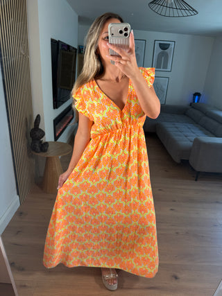 Musselin Boho Maxikleid Liza