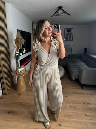 Jumpsuit Leona mit Volant Ärmeln