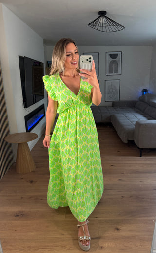 Musselin Boho Maxikleid Liza