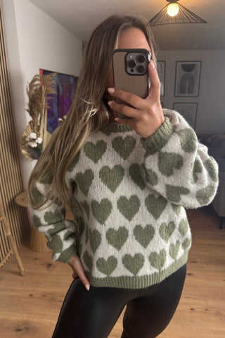Pullover Anouk mit Herzmuster