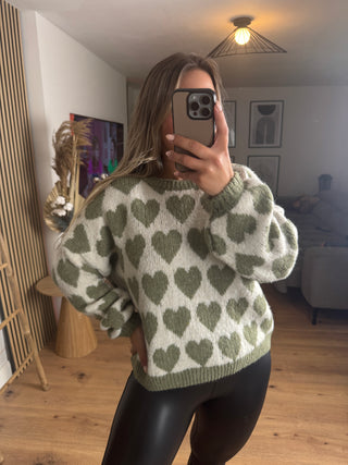 Pullover Anouk mit Herzmuster
