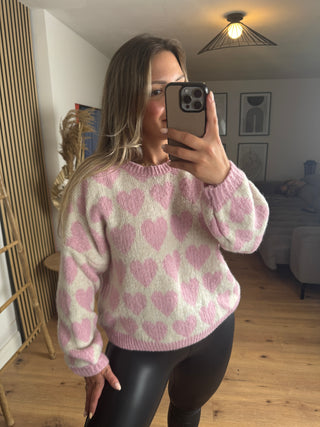 Pullover Anouk mit Herzmuster