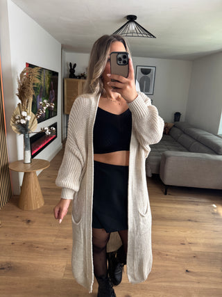 Strickjacke Nele Lang