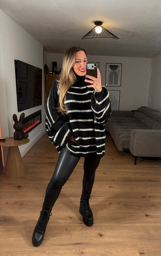 Rollkragenpullover Zafira Gestreift
