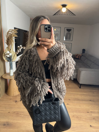 Zottel Strickjacke Ylvi
