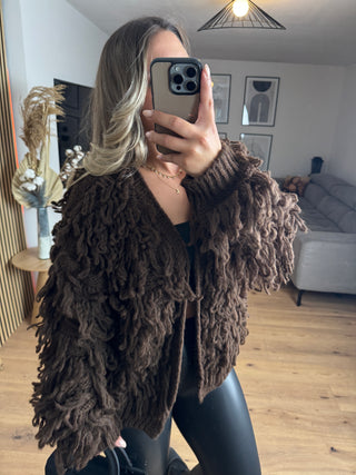Zottel Strickjacke Ylvi