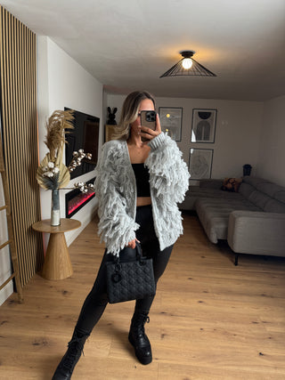 Zottel Strickjacke Ylvi