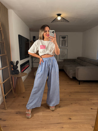 Musselin Hose Neyra Gestreift