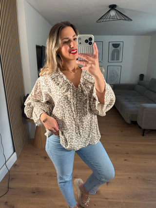 Musselin Leo Bluse Naira