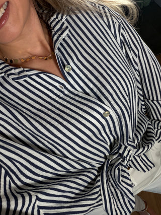 Musselin Bluse Lucinde Gestreift