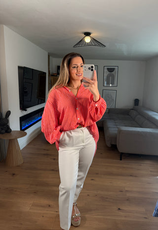 Musselin Bluse Lucinde Gestreift