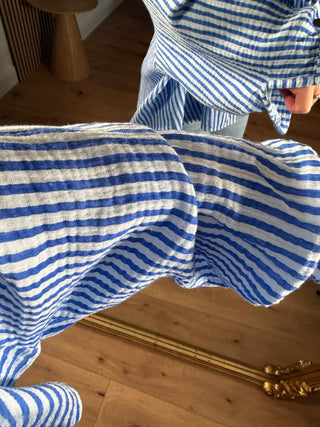 Musselin Bluse Lucinde Gestreift
