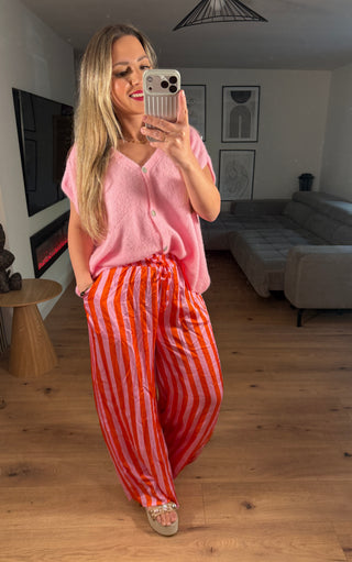 Satinhose Olyra Gestreift