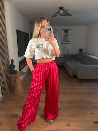 Satinhose Olyra Gestreift
